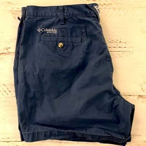Columbia size 40 6 inch seam navy blue